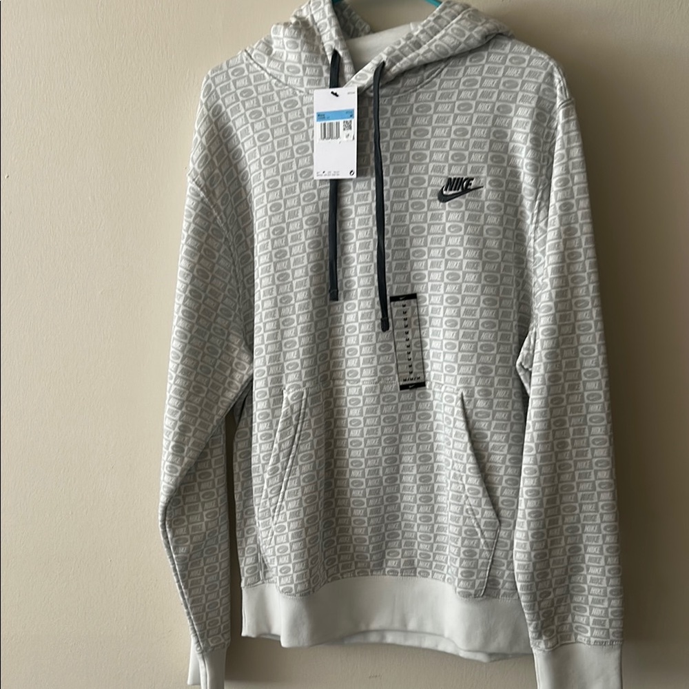 Nike Light Gray Logo Hoodie